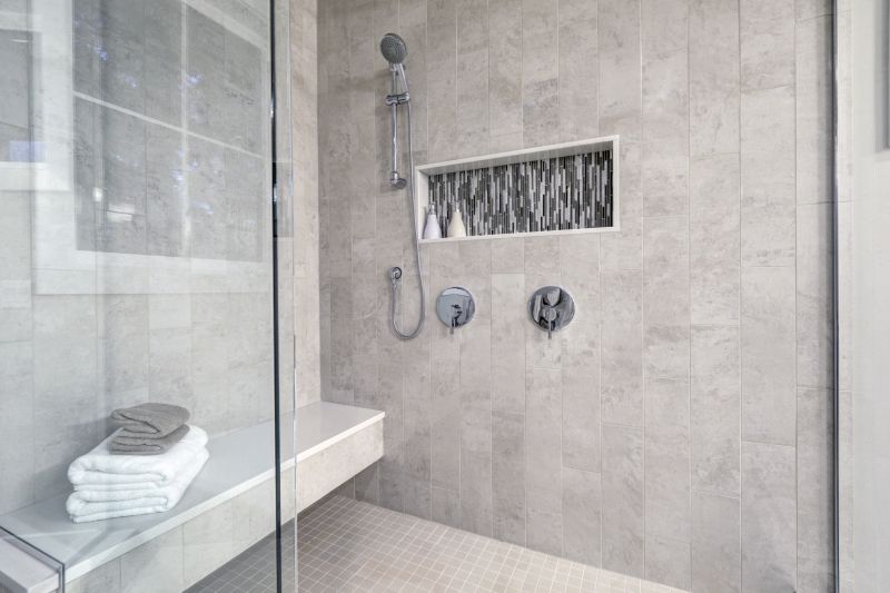 Shower with Space-Saving Niche Storage